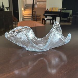 Blenko Crystal 633 Amoeba Free Form Bowl